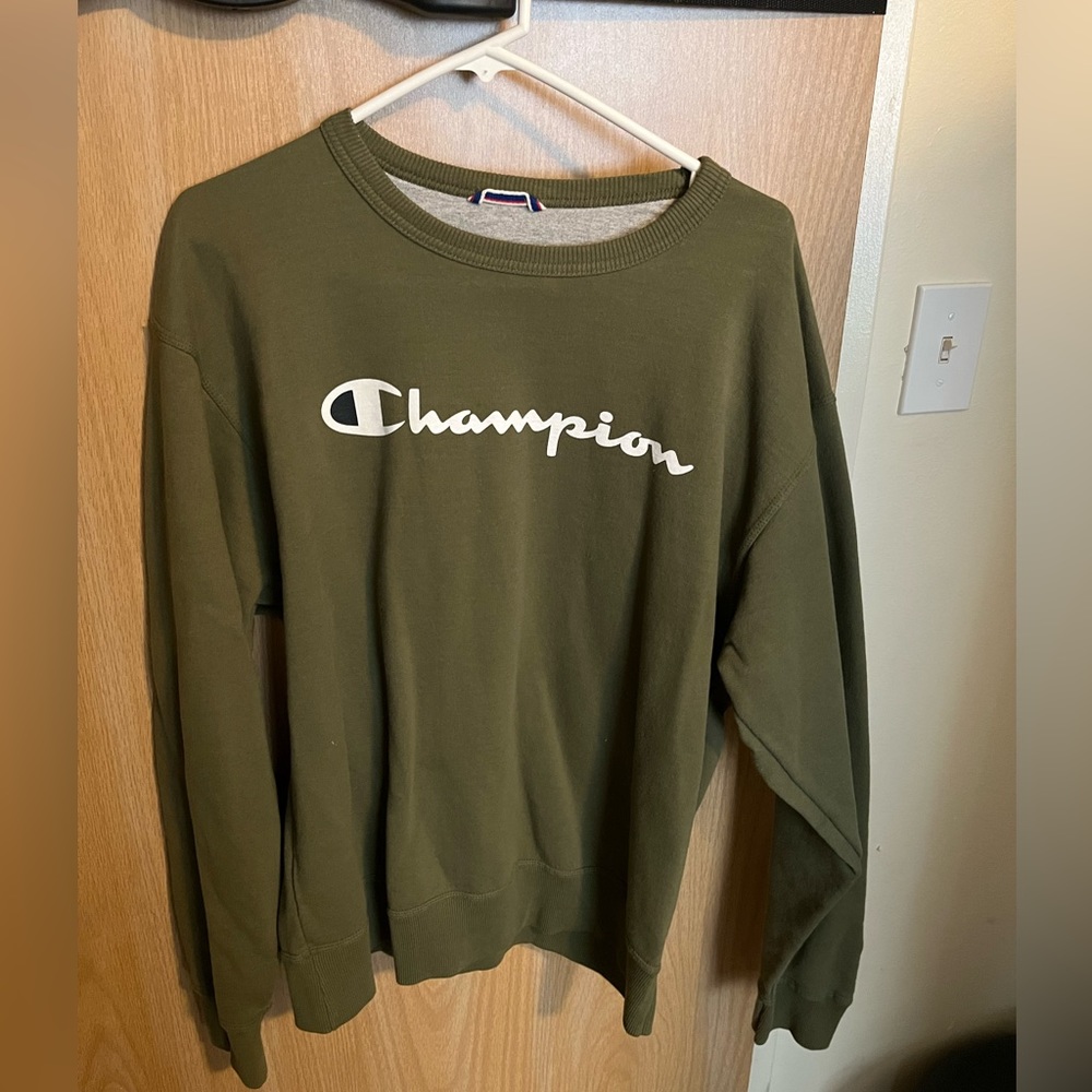 Champion Army Green Sweater